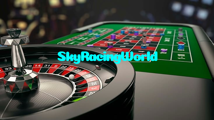 SkyRacingWorld casino presented on mobile device in Pakistan with slots and live games